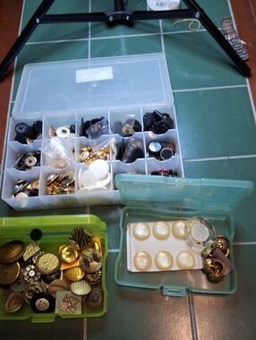 Vintage Decorative Button Box Collection